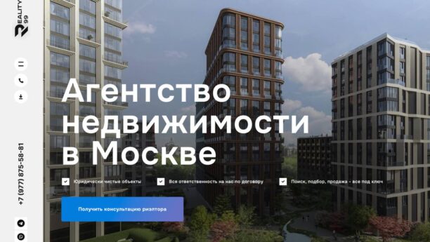 Готовый сайт агентства недвижимости на WordPress
