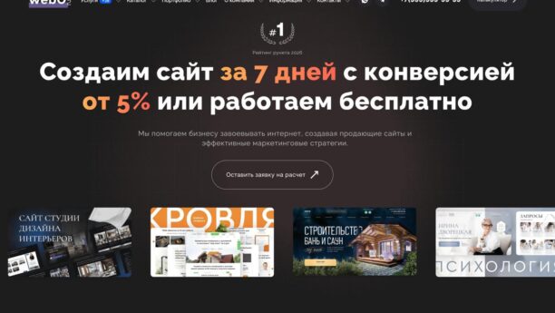 Готовый сайт веб-студии и диджитал-агентства на WordPress — продающий шаблон под услуги